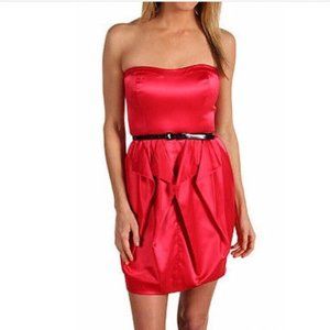 Jessica Simpson  Red Strapless Envelope Dress Msrp $128.00